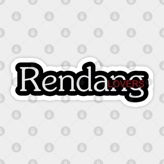 Rendang Lovers - 02 Sticker by SanTees